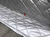 Housse de voiture matelassée robuste anti-grêle anti-neige épaisse rembourrée coupe-vent imperméable thermique
