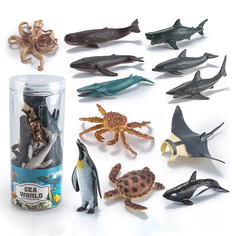 Realistic sea animal toys dinosaur forest animals Figures Model PVC Plastic Figures Toys For Kids