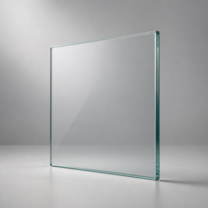 แผ่นกระจกใสพิเศษ โลหะเหล็กต่ำ แบบเรียบ ขอบขัดเงา - Product Image 1