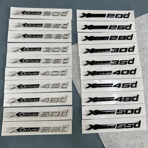 Emblema de letra ABS negro brillante para <span class=keywords><strong>5</strong></span> Series E39/E60/E61/F10/F11/G30 Etiqueta engomada del logotipo del maletero del coche - Product Image 1