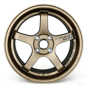 Rines JDM Cromados de 5 Radios con Borde Profundo para Autos de Carreras, 15 17 18 20 Pulgadas 5X100 5X112 5X114.3, Gran Venta - Product Image 6