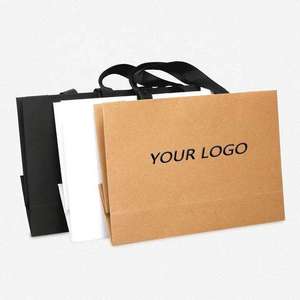 Tùy chỉnh in logo mỹ phẩm túi quà tặng cao cấp sang trọng mua sắm các tông màu trắng túi giấy Bao bì với Ribbon xử lý - Product Image 4