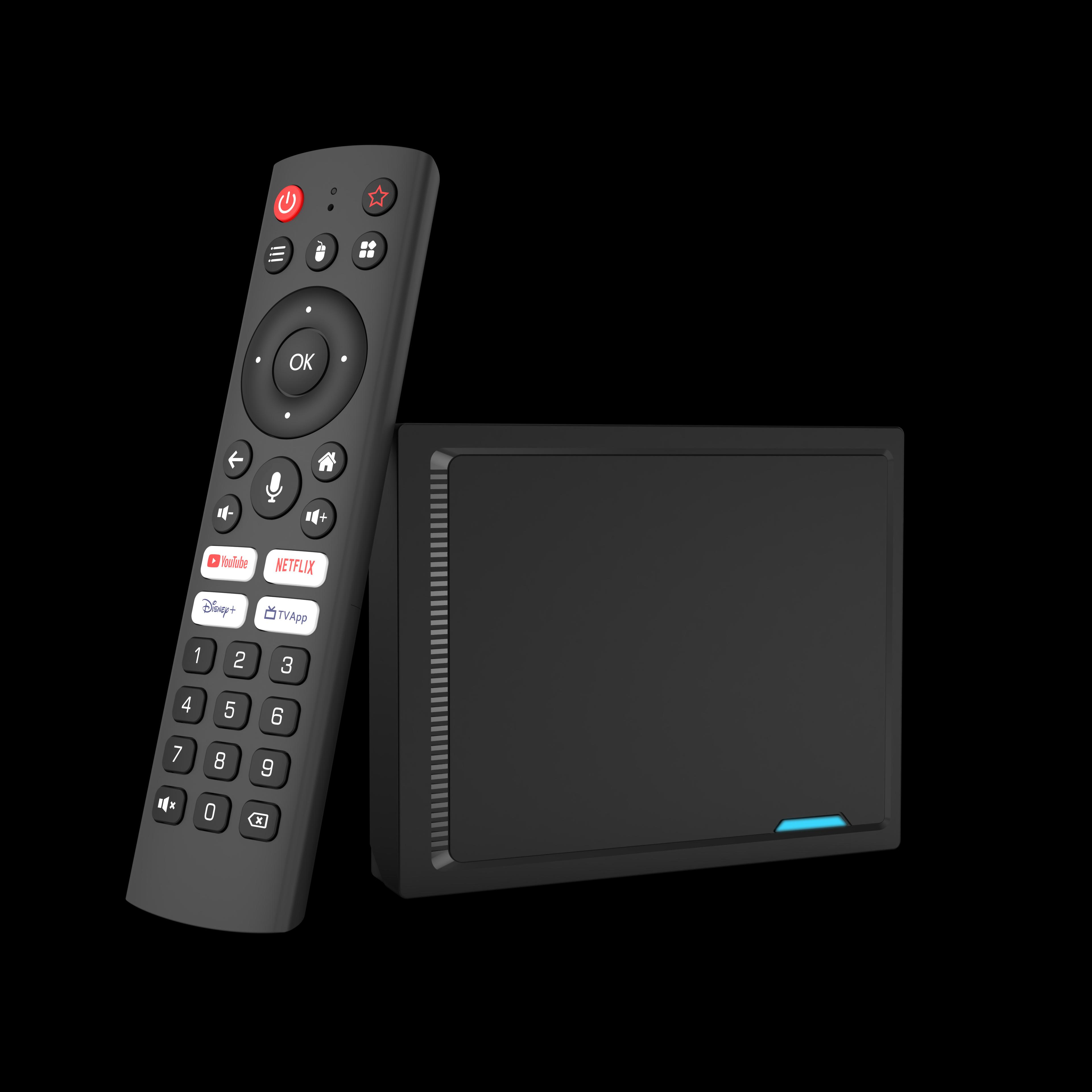 Android TV Box 11.0 – 4GB RAM 32GB ROM, S905W2 Quad Core, WiFi 2.4/5 GHz, Bluetooth 5.0, 4K HDR10+, HDMI 2.1 – Smart Box Per Streaming E Giochi