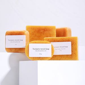 Jabón Artesanal Natural y Orgánico al por Mayor para Rostro y Cuerpo, Limpieza Profunda, Belleza de la Piel, Jabón Exfoliante de Cúrcuma - Product Image 6