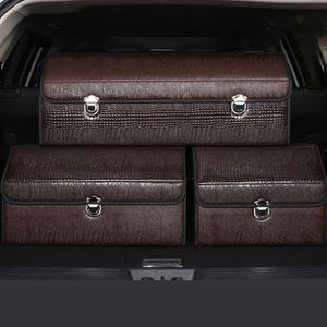 Organisateur de coffre de voiture Oxford réglable grande capacité, boîte de rangement portable résistante et imperméable - Product Image 2