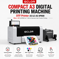 Impresora DTF A3 GC-A3 XP600 30cm / A3 2xXP600 para Impresión por Transferencia de Calor en Camisetas y Prendas, Máquina de Impresión Digital