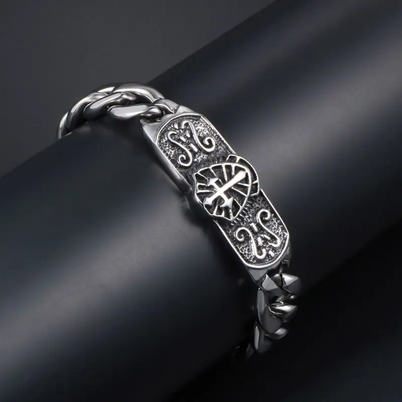 Dongguan jewelry personality wings Stainless Steel bracelet trendy men and women fashion punk CE455