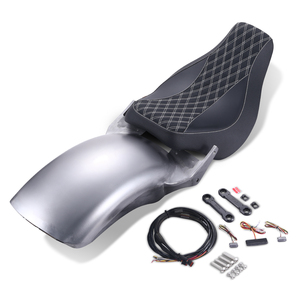 Guardabarros trasero corto de acero de aleación, asiento individual negro para <span class=keywords><strong>Harley</strong></span> Softail Fat Boy Breakout Fxbr Flfb 2018-2024 - Product Image 3