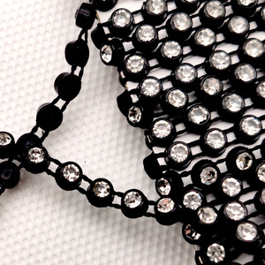 Venta Directa de Fábrica, Rollo de 100 Yardas, Cristales de Plástico SS6 para Decoración, Tiras de Diamantes de Imitación para Zapatos, Bolsos y Vestidos - Product Image 5