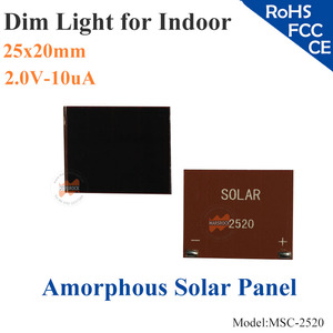 เซลล์แสงอาทิตย์ซิลิคอนอสัณฐานขนาด 25x20 มม. (2.0V / 10uA) |   กระจกฟิล์มบาง ITO สำหรับการใช้งานในร่มในสภาพแสงน้อย รุ่น W761 - Product Image 3