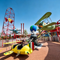Nouvelle Attraction : Avion Rotatif Auto-Contrôlé pour Enfants - Manège de Carnaval