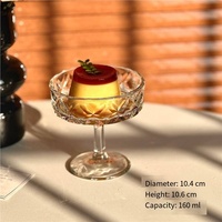 Hoge glazen ijscoupe, Instagram yoghurt fruitpudding ijscoupe