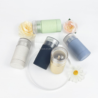 Tube de déodorant anti-transpirant biodégradable à visser avec couvercle transparent de 75 ml