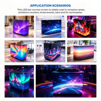 Écran LED de table pour DJ, barre de son électrique, résolution 8K, couleur pleine, HDR10, étanche IP65, pour fêtes, karaoké, discothèques