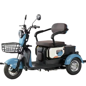 Triciclo Eléctrico Popular, Motocicleta de 600W 60V, Carrocería Abierta, 30-50km/h, <span class=keywords><strong>Trimoto</strong></span> de Bajo Precio - Product Image 4