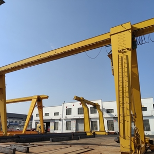रेल घुड़सवार बाहरी एकल बीम गैन्ट्री क्रेन इलेक्ट्रिक वायर रस्सी होस्ट के साथ - Product Image 5