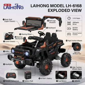 <span class=keywords><strong>Coche</strong></span> Eléctrico Todoterreno para Niños con Batería de 6V y <span class=keywords><strong>Control</strong></span> Remoto, Juguete de Equilibrio para Bebés y Niños, Venta Caliente 2026 - Product Image 5