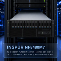 Servidor en Rack 1U NF8480M7 de Inspur, Quad Xeon de 4.ª Generación, Escalable, DDR5, PCIe 5.0, NVMe, SAP HANA, Servidor IT Empresarial, Suministro OEM