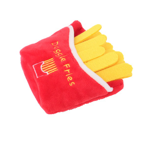 Juguete de Peluche para Mascotas Pequeñas, Ecológico, de Poliéster, con Sonido, Diseño de Dibujos Animados, Bonito y de Lujo, para Uso en Interiores, Pizza, Hamburguesa para Perros - Product Image 3
