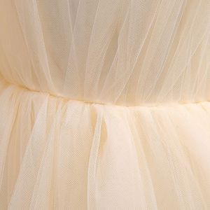 120-170 tamaño blanco niña vestidos <span class=keywords><strong>de</strong></span> novia sin mangas cuello redondo A-line vestido Formal capas múltiples vestidos largos <span class=keywords><strong>para</strong></span> Adolescente - Product Image 6