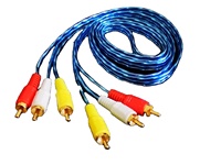 Câble audio-vidéo multimédia pour voiture 6 RCA, mâle-mâle, signal composite