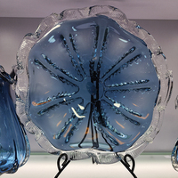 Plateau à bonbons moderne pour la décoration de la maison, plateau à chocolat, bol à fruits en verre transparent