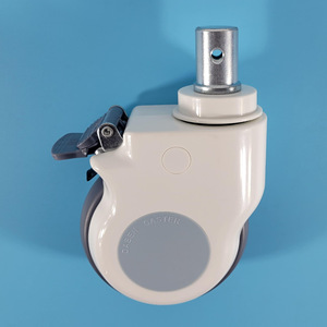 Ruedas de nailon dobles de diseño moderno para muebles médicos, instrumentos de enfermería, camas de hospital, sala de estar, exteriores y baños - Product Image 5