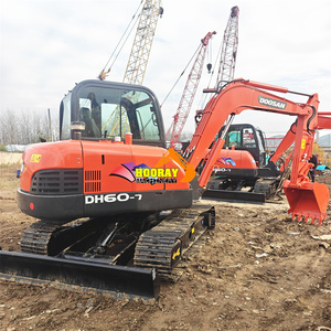 Excavatrice Doosan DH60-7 d'occasion, 6 tonnes, mini-excavatrice hydraulique sur chenilles, d'origine coréenne, en bon état, faible nombre d'heures, prix avantageux - Product Image 2