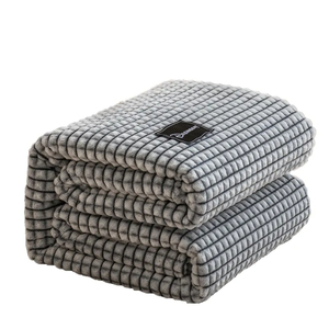 <span class=keywords><strong>Plaid</strong></span> pour lits Couvertures <span class=keywords><strong>en</strong></span> molleton de corail Plaids de couleur grise Couvre-lits <span class=keywords><strong>en</strong></span> flanelle simple/reine/roi Couvertures douces et chaudes pour lit - Product Image 1