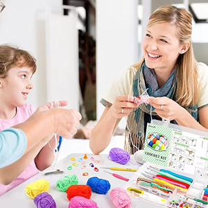 Nouveaux jouets, fournitures de <span class=keywords><strong>crochet</strong></span> personnalisées, kit de bricolage, kit de <span class=keywords><strong>crochet</strong></span> de 113 pièces avec fil et <span class=keywords><strong>crochet</strong></span> pour aiguilles à tricoter et kit pour débutants - Product Image 5