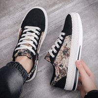 Nouvelles baskets décontractées respirantes en toile tissée pour hommes, style automne, chaussures tendance