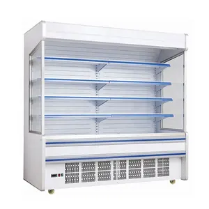 open voorzijde luchtgordijn impuls multideck scherm showcase chiller koeler koelkast koelkast