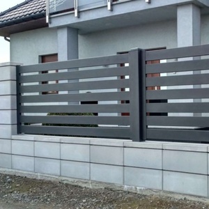 Valla Doméstica Personalizable, Fácil de Instalar, Minimalista, de Aleación de Aluminio, con Recubrimiento en Polvo Ecológico, Resistente al Viento y al Sol, para Villa - Product Image 4