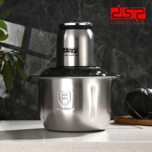 Opción Popular DSP, Picadora de Alimentos Profesional de 500W, Tazón de 5L, Cuchillas Dobles de 28K RPM - Alta Resistencia para Nueces/Especias/Vegetales, Herramienta de Cocina para el Hogar - Product Image 5
