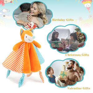 Fox Security Blanket, Soft Lovey Unisex Lovie Baby <strong>Gifts</strong> for Newborn Boys and Girls Snuggle Toy Stuffed Animal - Product Image 6