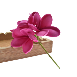 Spiaggia stile hawaiano di cerimonia nuziale del partito di vacanza in schiuma EVA <span class=keywords><strong>accessori</strong></span> per capelli tre frangipany clip di capelli del fiore - Product Image 6