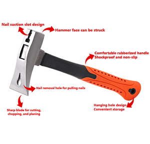 Marteau en plastique entièrement recouvert d'acier TGS avec tête de marteau de charpentier pour la coupe de briques et le forgeage, outil OEM personnalisé - Product Image 3