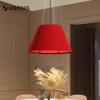 Abat-jour suspendu combiné en fibre de polyester acoustique décorative et insonorisante pour plafond, design créatif