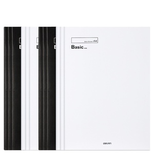 Deli FA440 A4 breve cucito quaderno 40 fogli libro minuto Per la riunione di <span class=keywords><strong>classe</strong></span> nero bianco 120 pezzi Per cartone Set Per i regali degli studenti - Product Image 1