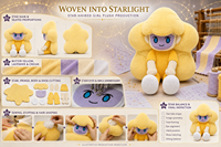 Figurine en peluche personnalisée inspirée de la star jaune, OEM/ODM, avec longues jambes et chaussures blanches