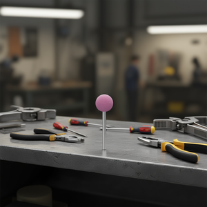 Disco de muela esférico de cerámica de 10 mm de diámetro y 6 mm de vástago para rectificado de precisión - Product Image 2