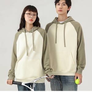 เสื้อฮู้ดดี้ผ้าฟลีซแขนแร็กแลนปักลายสีตัดต่อ น้ำหนัก 380 กรัม สำหรับผู้ชาย แบรนด์แฟชั่น ดีไซน์เนอร์พิมพ์ลาย ผ้าเทอร์รี่เรียบ รุ่นฤดูใบไม้ร่วง - Product Image 6