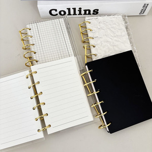 Mini Raccoglitore A7 in Acrilico con 6 Anelli Dorati, Copertina Rigida per Diario e Quaderno Personalizzabile con Varie Pagine Interne - Product Image 6