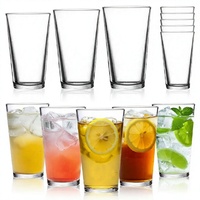 Verres à bière personnalisés avec logo, 480 ml (16 oz), design sportif classique, parois simples, compatibles lave-vaisselle, pour adultes