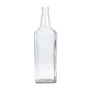 Hoogwaardige 1000Ml Aanpasbare Logo Wodka Likeur En Drank Glazen Fles-Fabriek Directe Levering