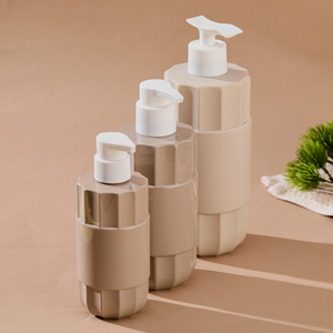 Màn Hình Lụa Cá Nhân Thanh Lịch Phong Cách Hình Dạng Khác Thường Vòng Cơ Sở Pet Nhựa Chai Dầu Gội Đầu Và Điều Hòa 12 Ounce 500Ml 8Oz - Product Image 2