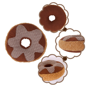 หมอนขนมปังขิงโคโค่ ของตกแต่งบ้านคริสต์มาส ผ้าห่ม ของขวัญงานปาร์ตี้ ของเล่นคุกกี้จากโรงงาน หมอนอิงน่ารัก โพลีเอสเตอร์ - Product Image 3