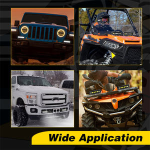 6 pouces 30W 2 pièces ambre ou blanc couleur Spot faisceau d'inondation tondeuse à gazon LED <span class=keywords><strong>tracteur</strong></span> lumière - Product Image 5