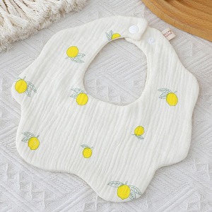 Venta directa de fábrica, Baberos de muselina de algodón lavables reutilizables cómodos transpirables para bebés - Product Image 3