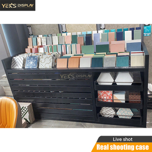 Yeks tùy chỉnh kim loại ngăn kéo hiển thị đứng Kệ gạch khảm đá mẫu kết hợp tủ trưng bày - Product Image 2